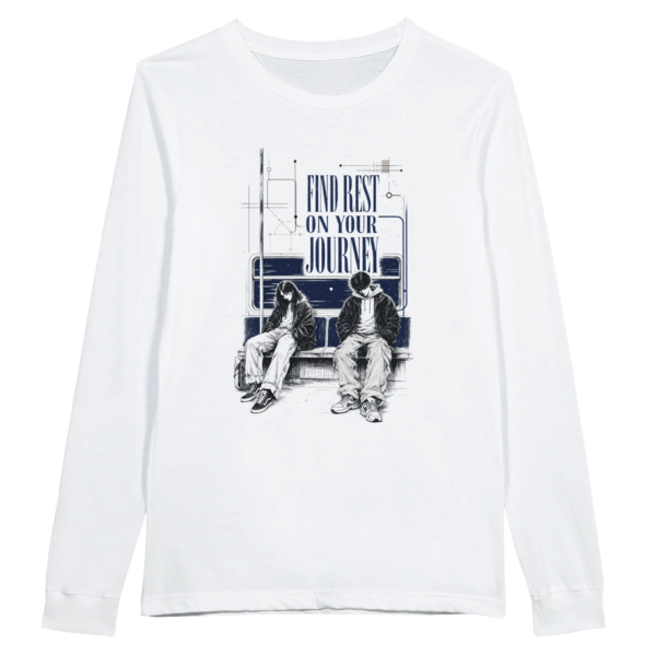 “Find rest on your journey” Premium Unisex Longsleeve T-shirt