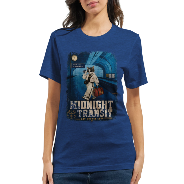 “Midnight transit” Premium Unisex Crewneck T-shirt | Bella + Canvas 3001
