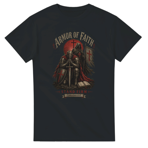 “Armor of faith” Heavyweight Unisex Crewneck T-shirt | Gildan® 5000