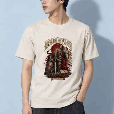 "Armor Of Faith" Heavyweight Unisex Crewneck T-shirt