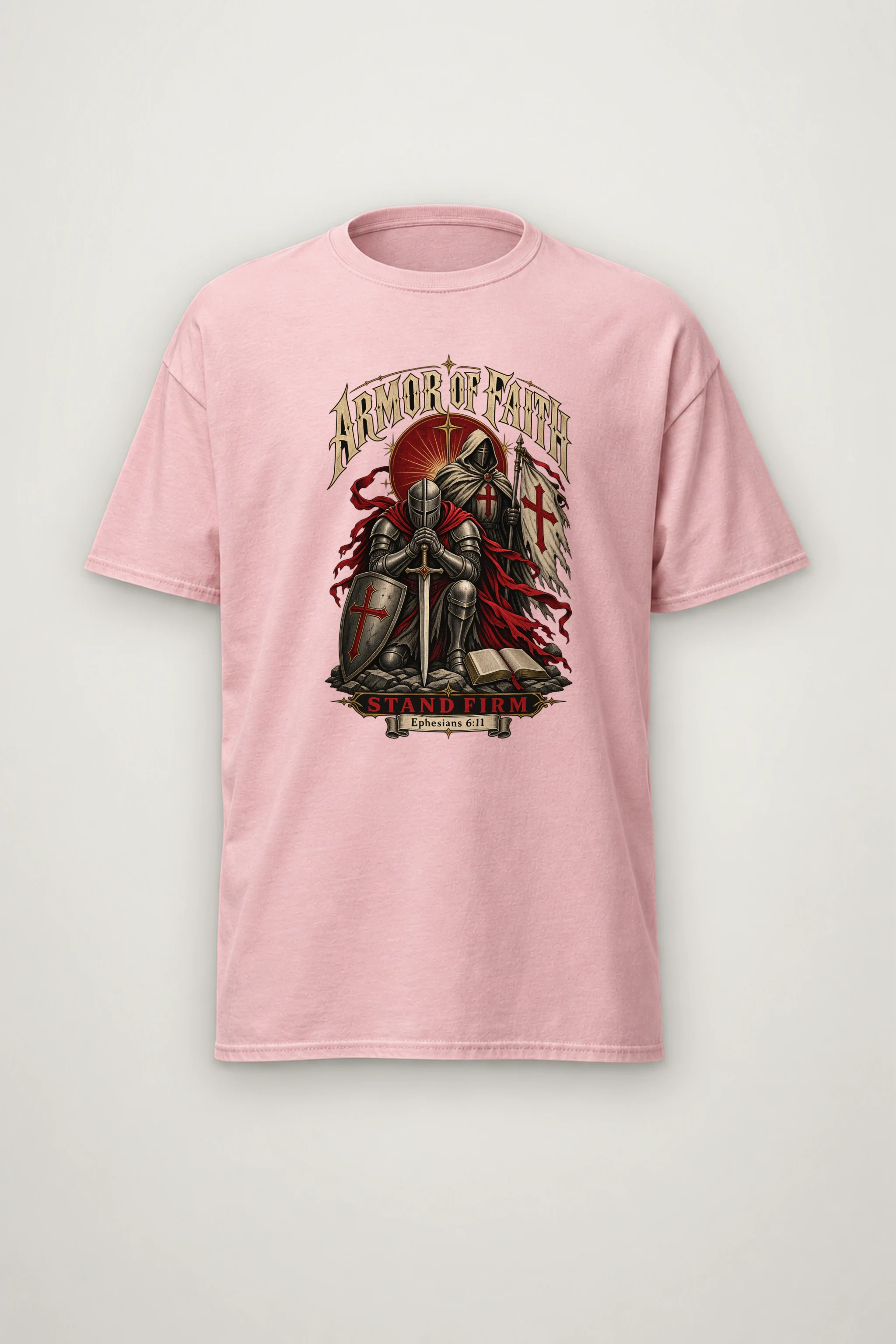 "Armor Of Faith" Heavyweight Unisex Crewneck T-shirt