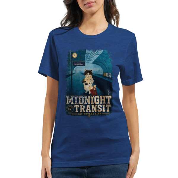 “Midnight transit” Premium Unisex Crewneck T-shirt | Bella + Canvas 3001