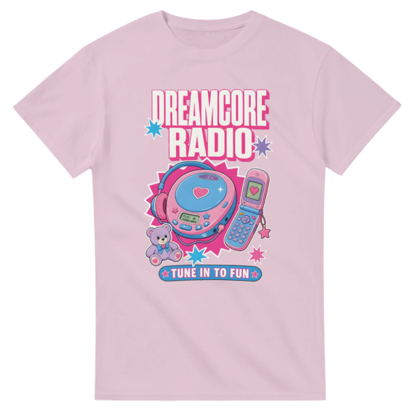 “Dreamcore radio” Heavyweight Unisex Crewneck T-shirt | Gildan® 5000