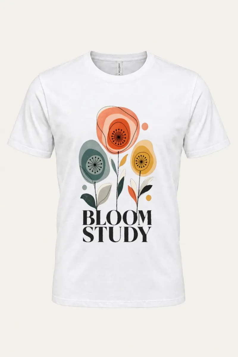 "Bloom Study" Heavyweight Unisex Crewneck T-shirt | Gildan® 5000