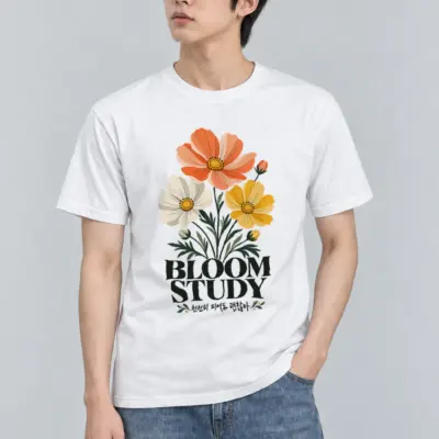 "Bloom Study" Heavyweight Unisex Crewneck T-shirt