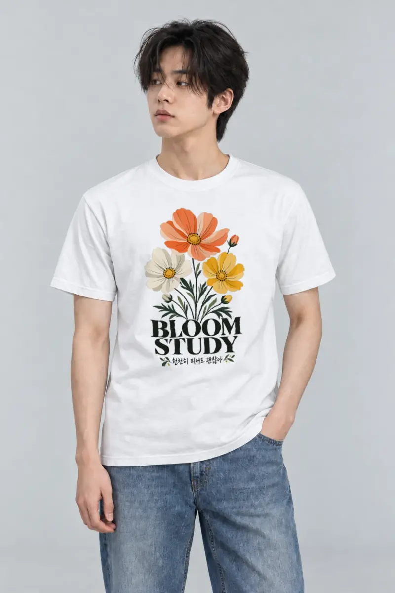 "Bloom Study" Heavyweight Unisex Crewneck T-shirt