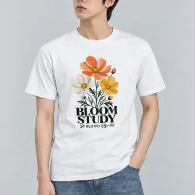 "Bloom Study" Heavyweight Unisex Crewneck T-shirt