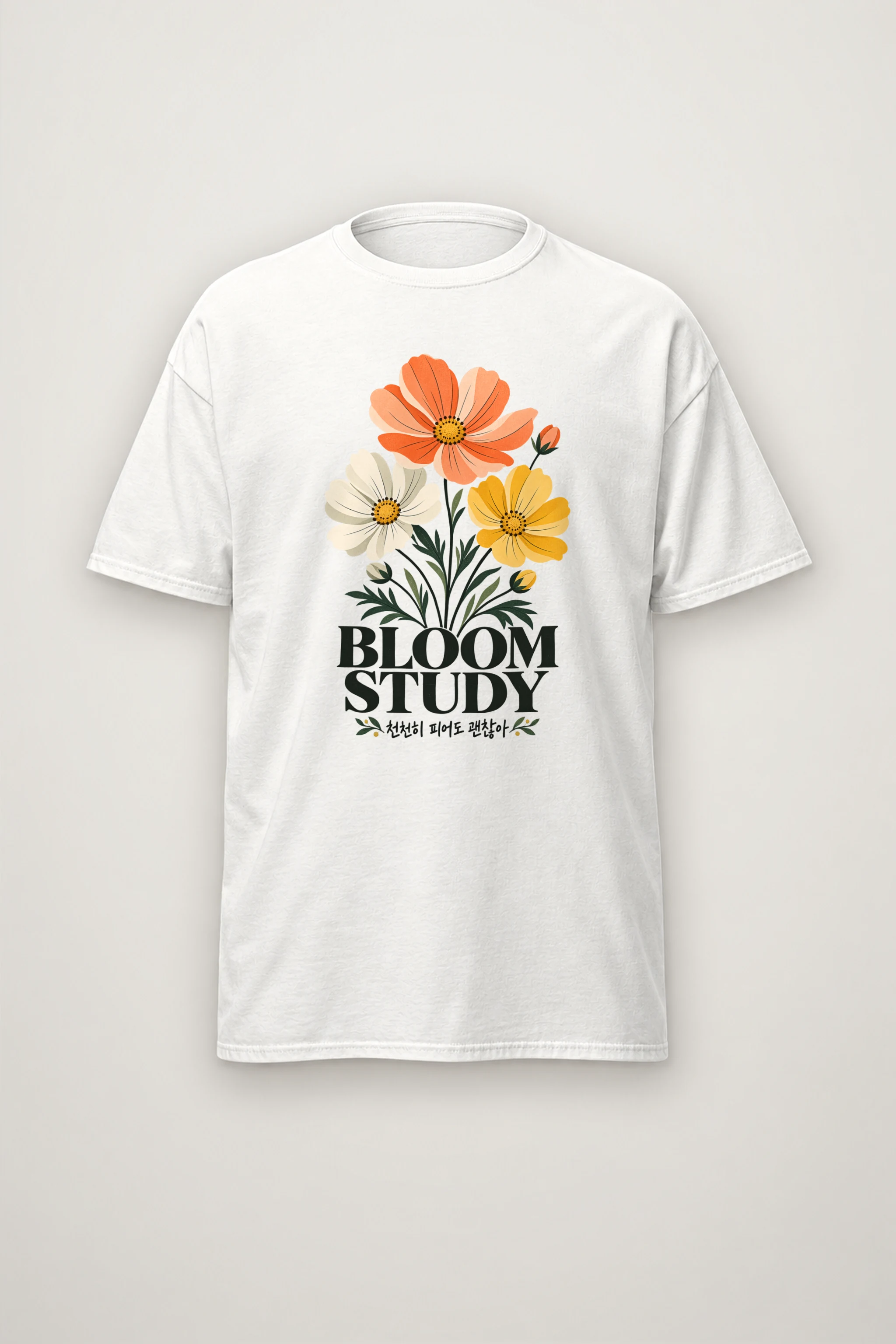 "Bloom Study" Heavyweight Unisex Crewneck T-shirt