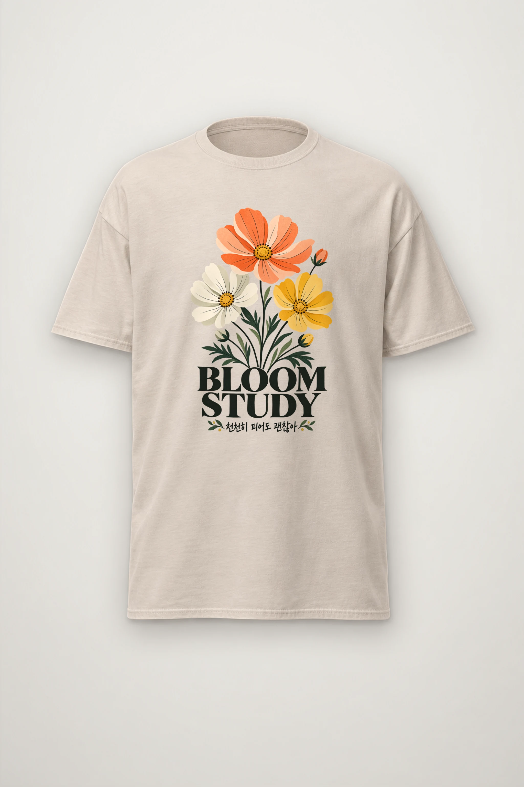 "Bloom Study" Heavyweight Unisex Crewneck T-shirt