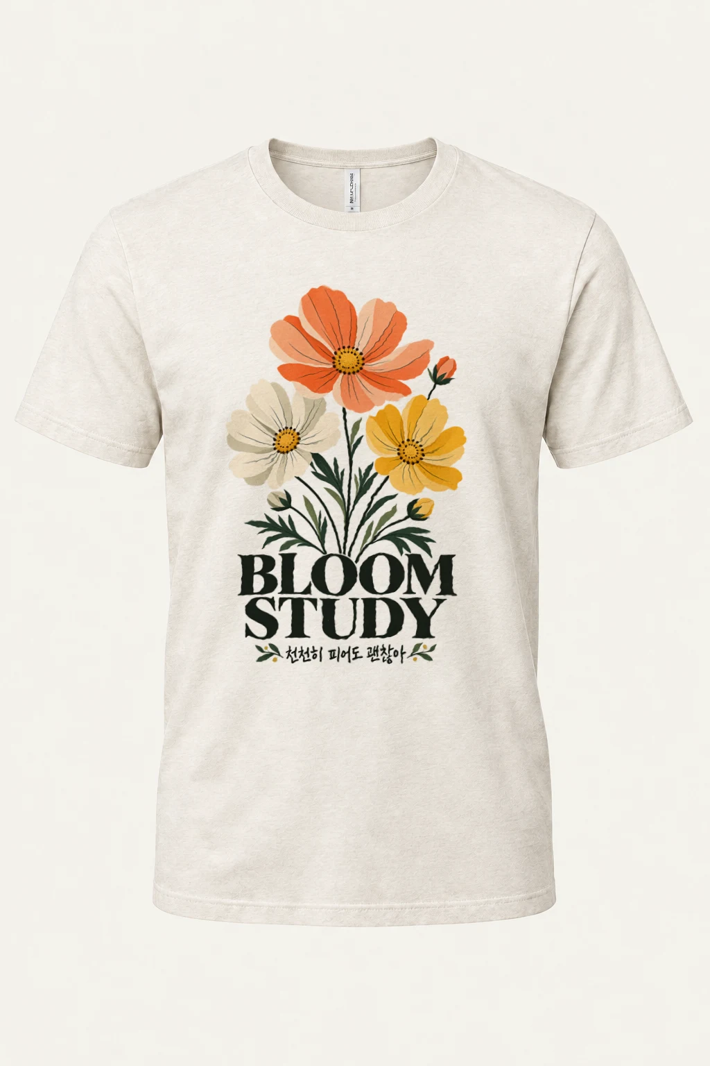 "Bloom Study" Heavyweight Unisex Crewneck T-shirt