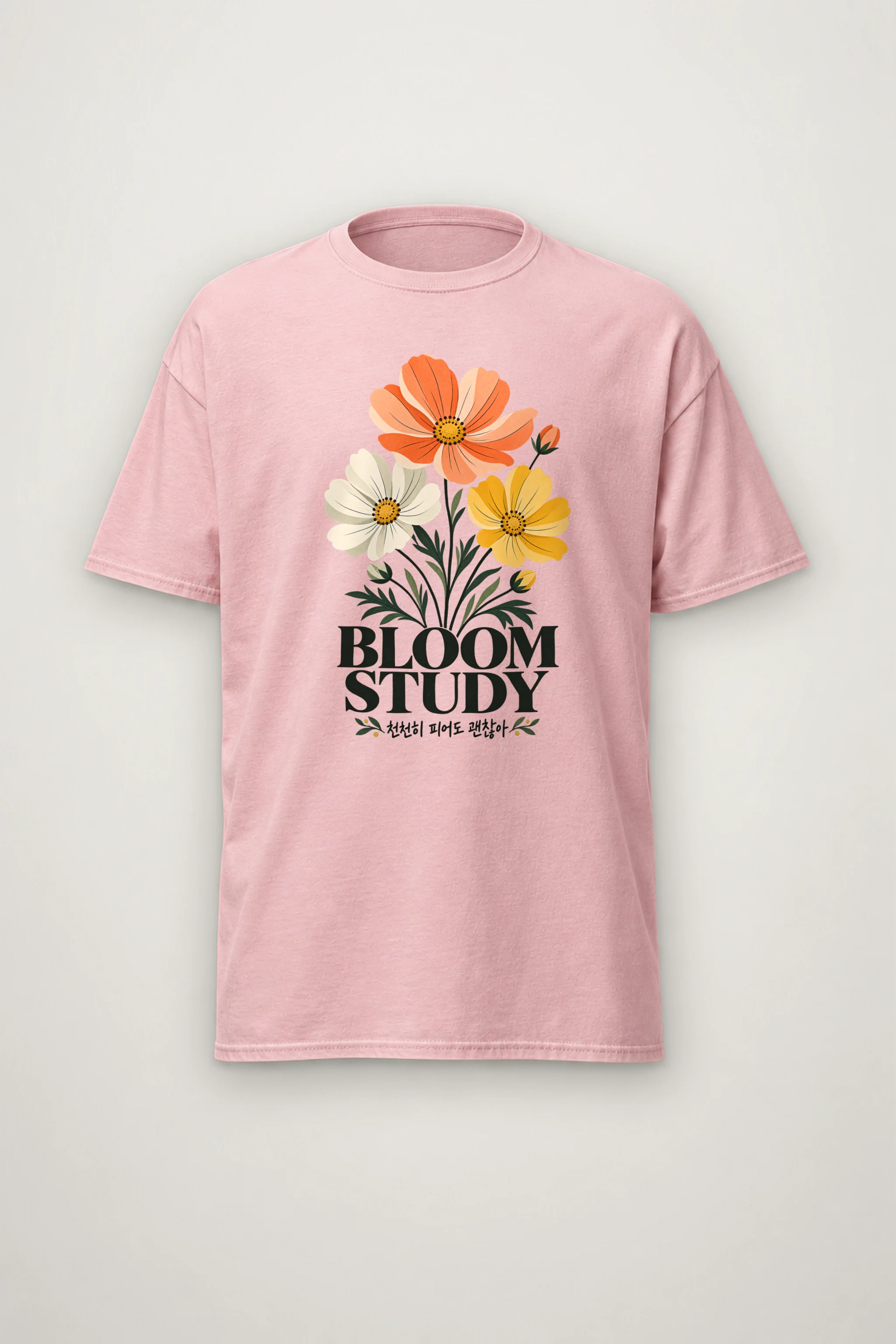 "Bloom Study" Heavyweight Unisex Crewneck T-shirt