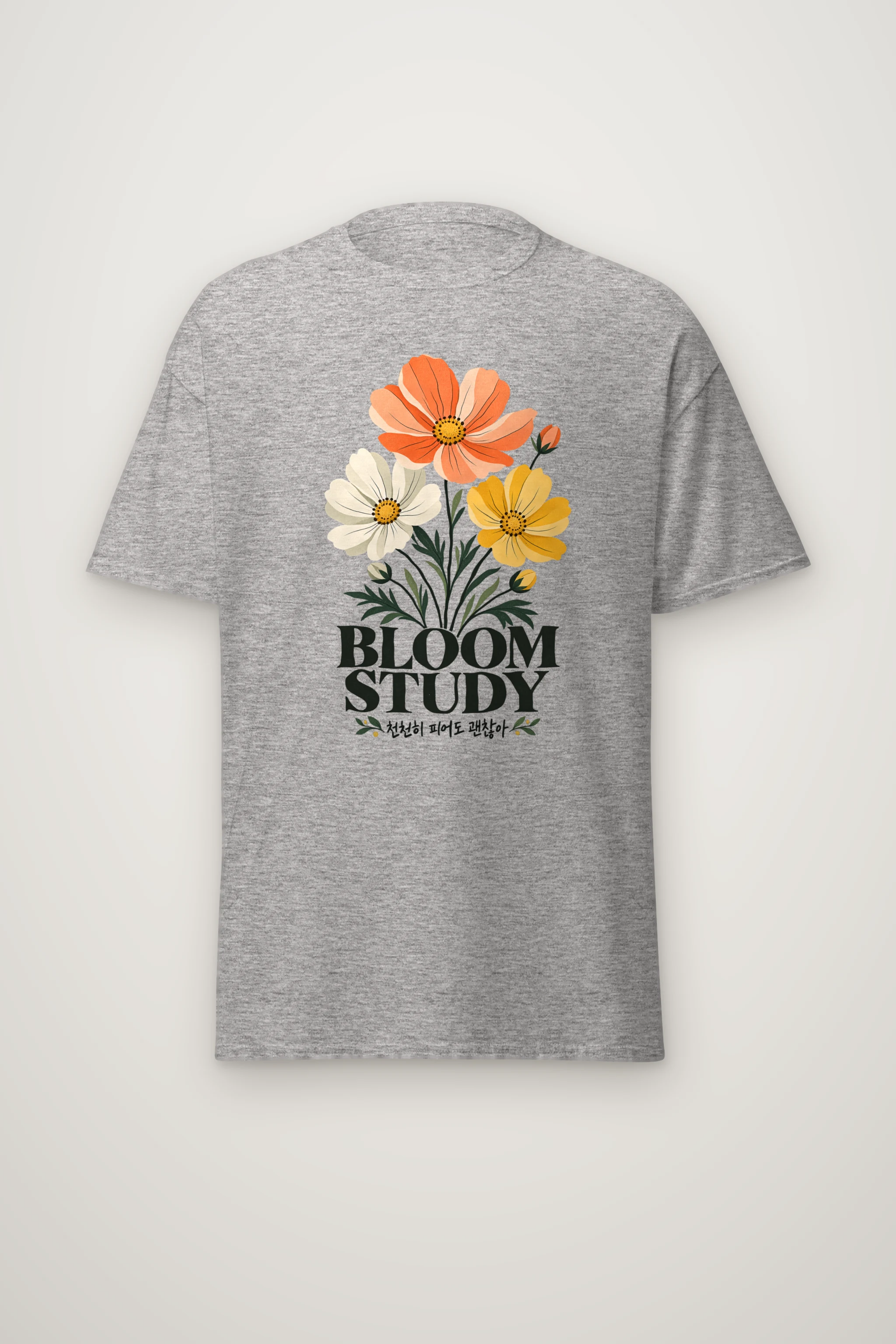 "Bloom Study" Heavyweight Unisex Crewneck T-shirt
