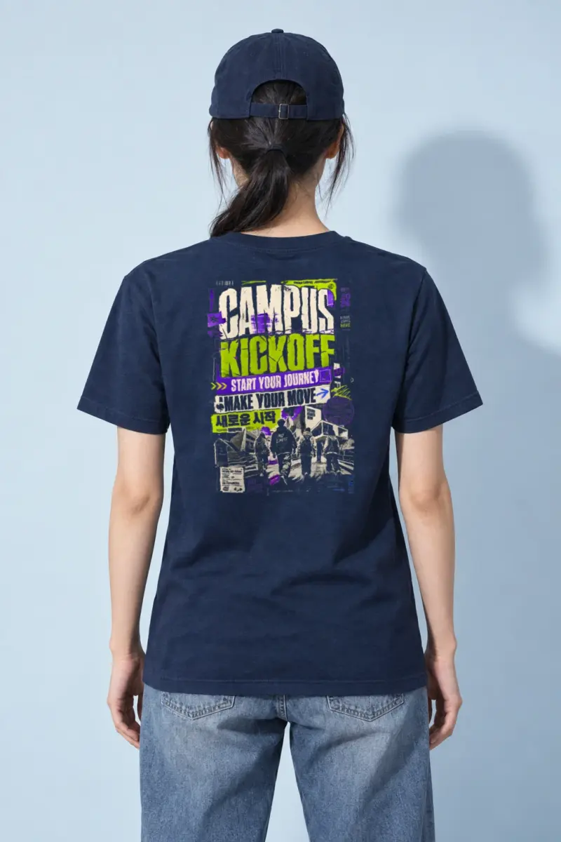"Campus kickoff" Heavyweight Unisex Crewneck T-shirt