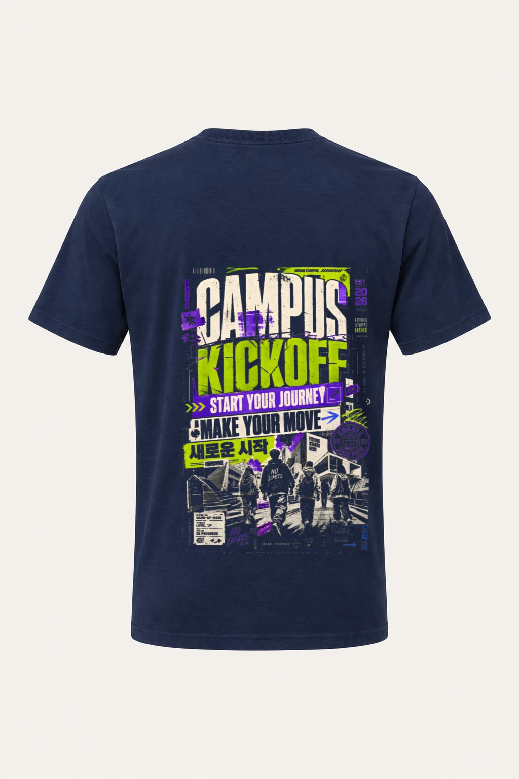 "Campus kickoff" Classic Unisex Crewneck T-shirt | Gildan® 64000