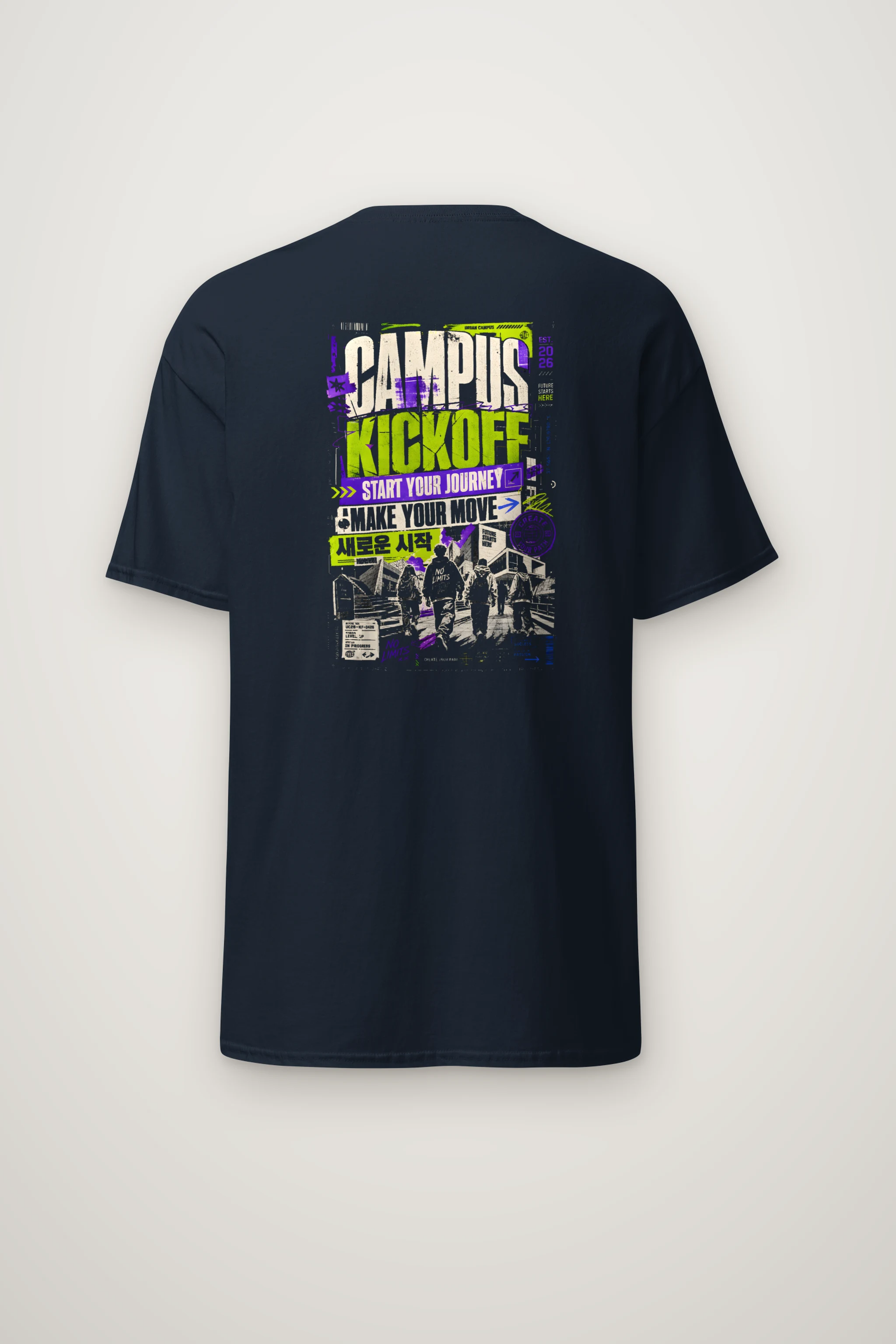 "Campus kickoff" Heavyweight Unisex Crewneck T-shirt