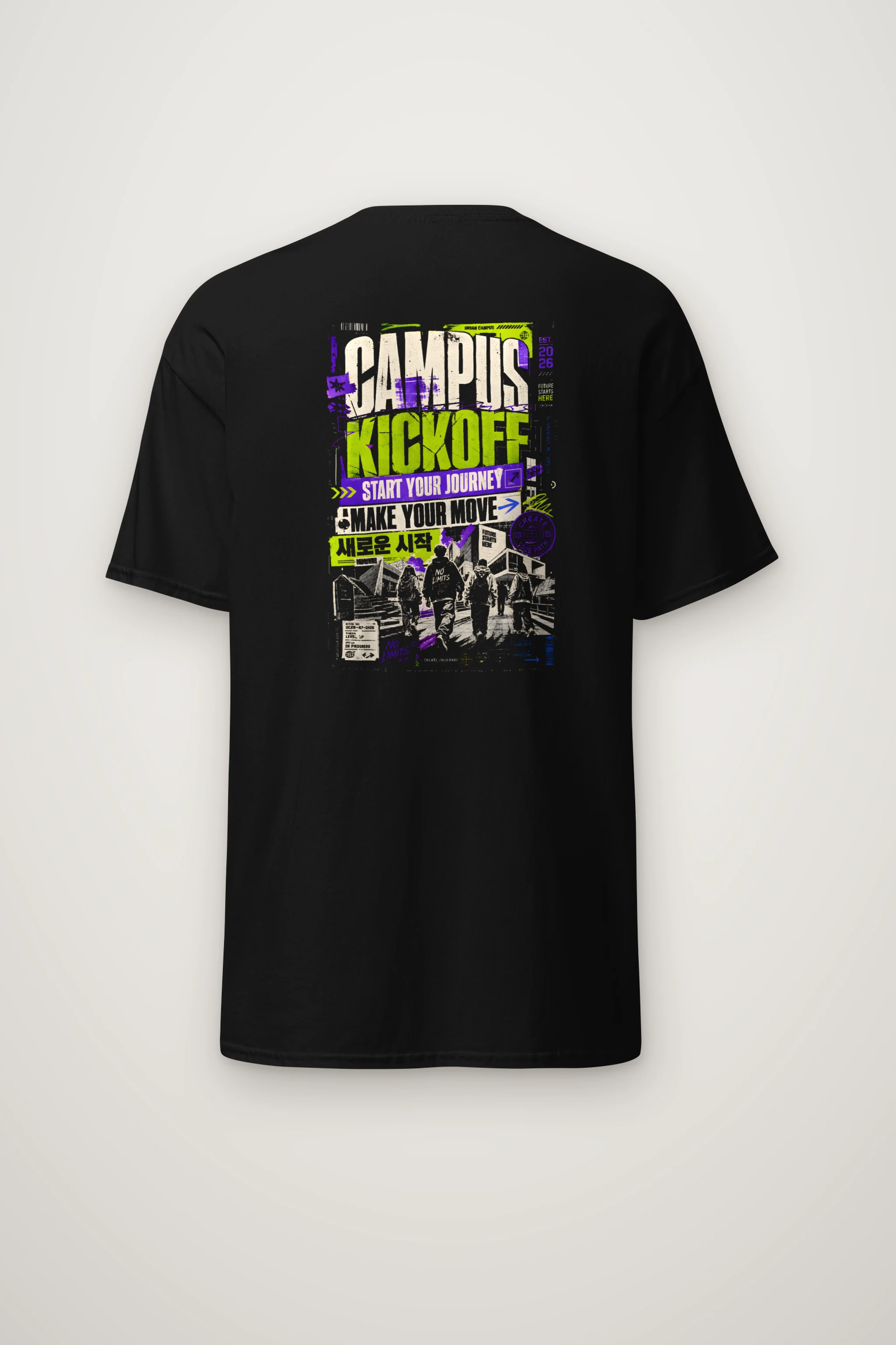 "Campus kickoff" Heavyweight Unisex Crewneck T-shirt
