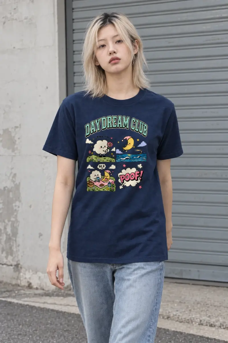 "Day Dream Club" Heavyweight Unisex Crewneck T-shirt