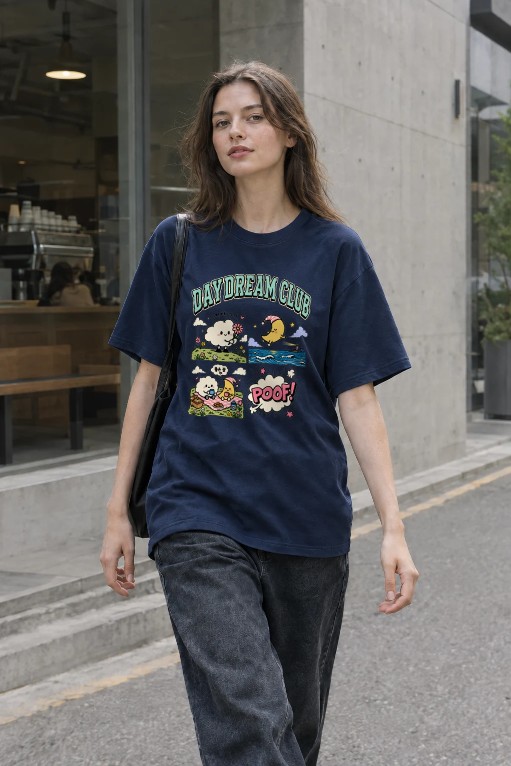 "Day Dream Club" Heavyweight Unisex Crewneck T-shirt | Gildan 5000