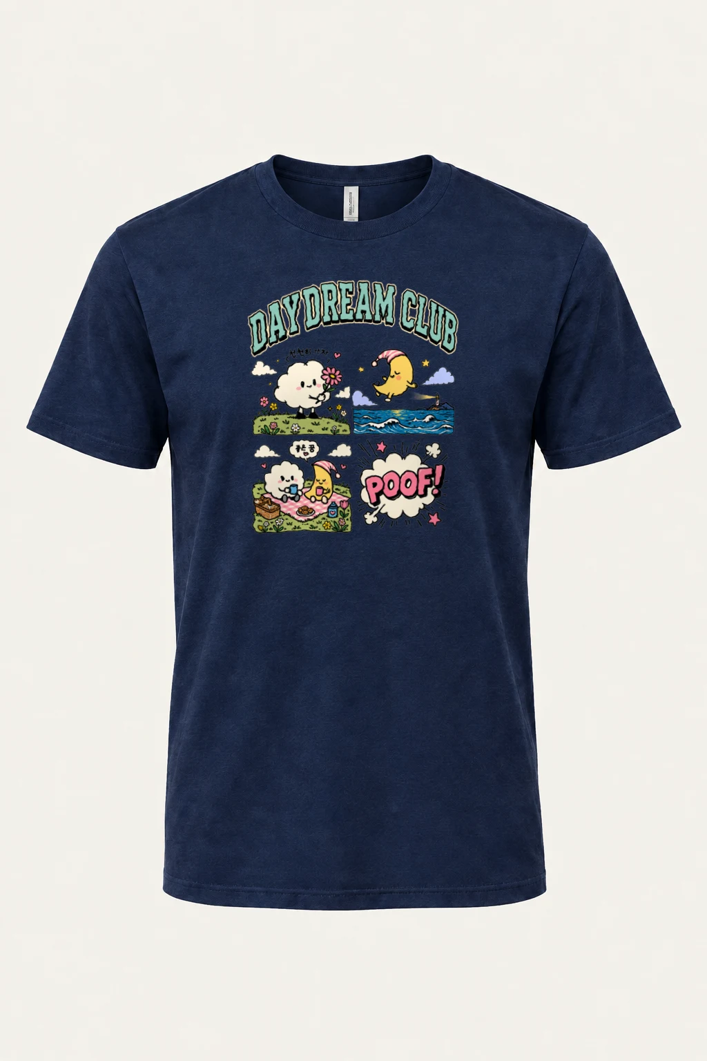 "Day Dream Club" Heavyweight Unisex Crewneck T-shirt | Gildan 5000