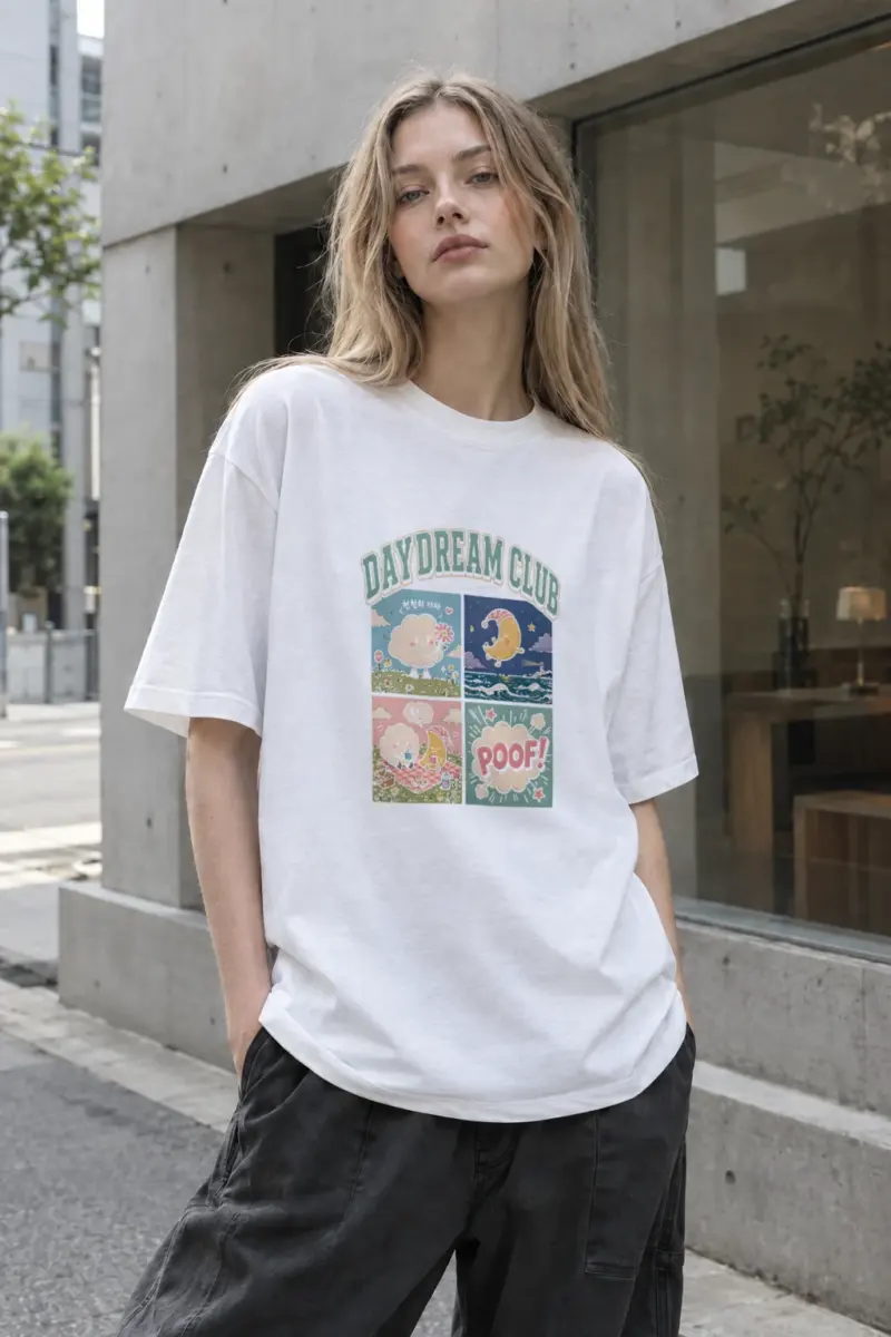 "Daydream Club" Heavyweight Unisex Crewneck T-shirt | Gildan® 5000