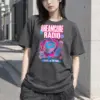 "Dreamcore Radio" Heavyweight Unisex Crewneck T-shirt | Gildan 5000