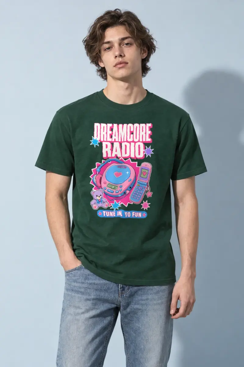 "Dreamcore Radio" Heavyweight Unisex Crewneck T-shirt