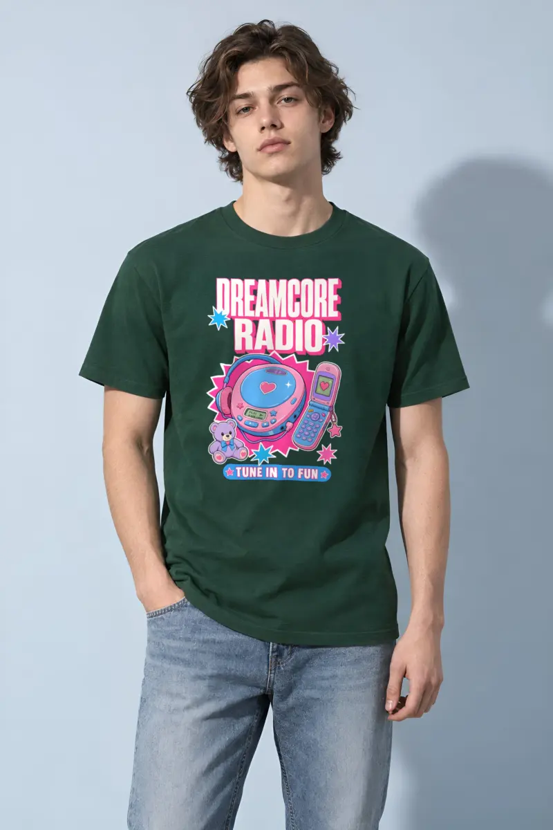 "Dreamcore Radio" Heavyweight Unisex Crewneck T-shirt