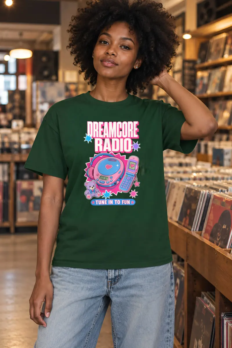 "Dreamcore Radio" Heavyweight Unisex Crewneck T-shirt