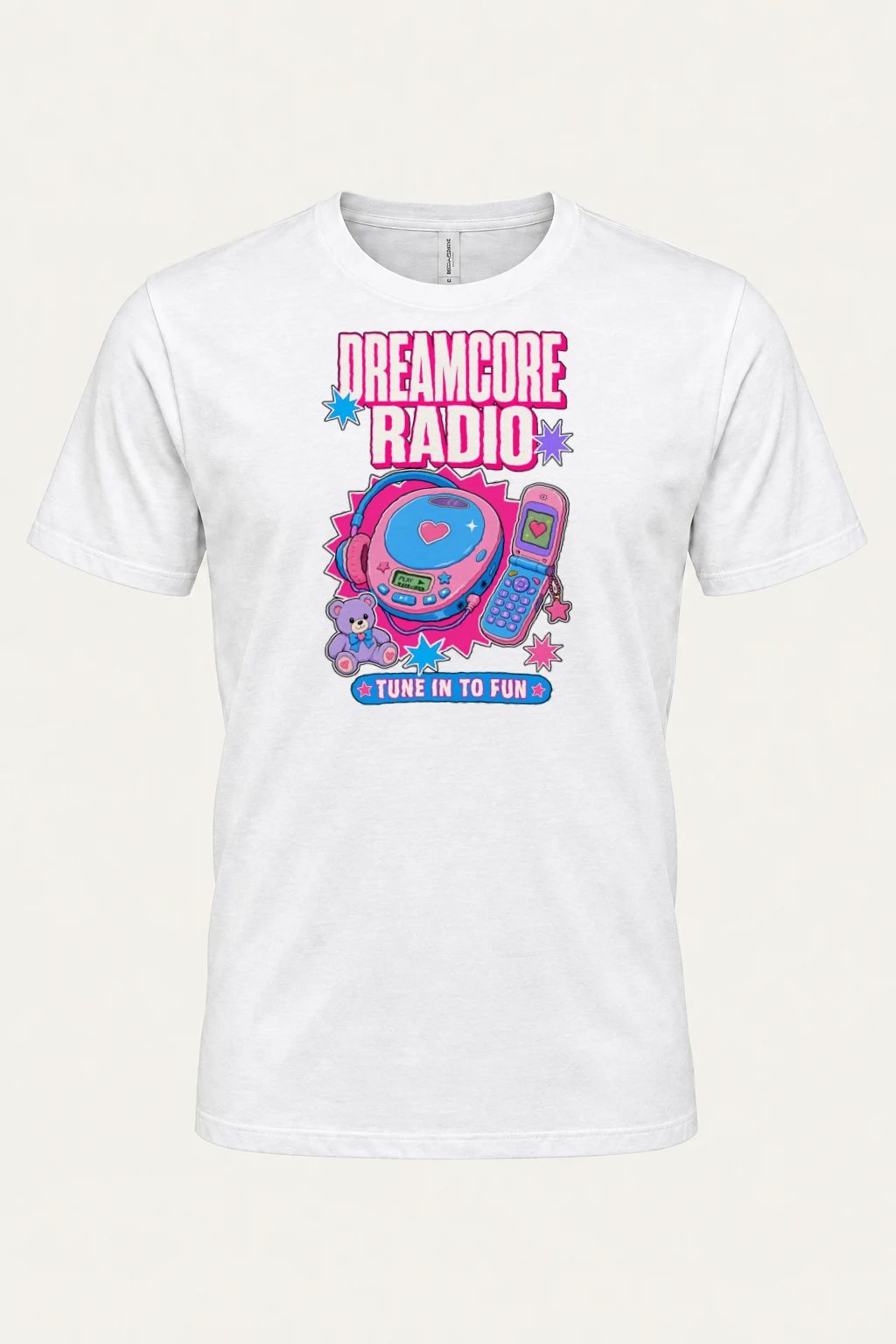 "Dreamcore Radio" Heavyweight Unisex Crewneck T-shirt | Gildan 5000