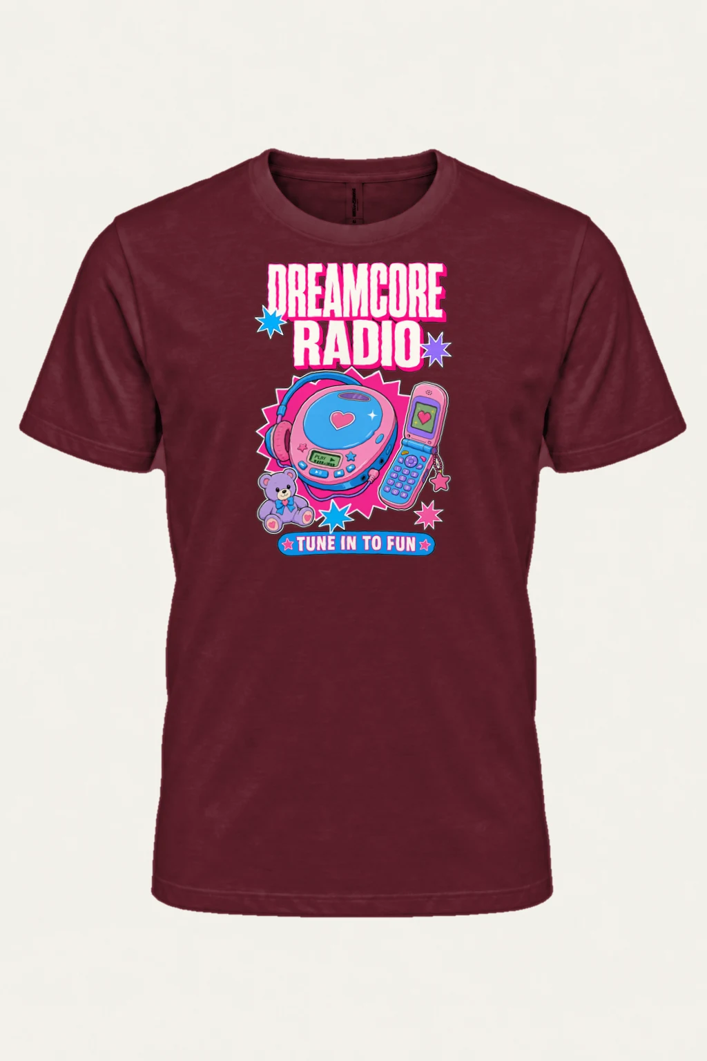 "Dreamcore Radio" Heavyweight Unisex Crewneck T-shirt | Gildan 5000