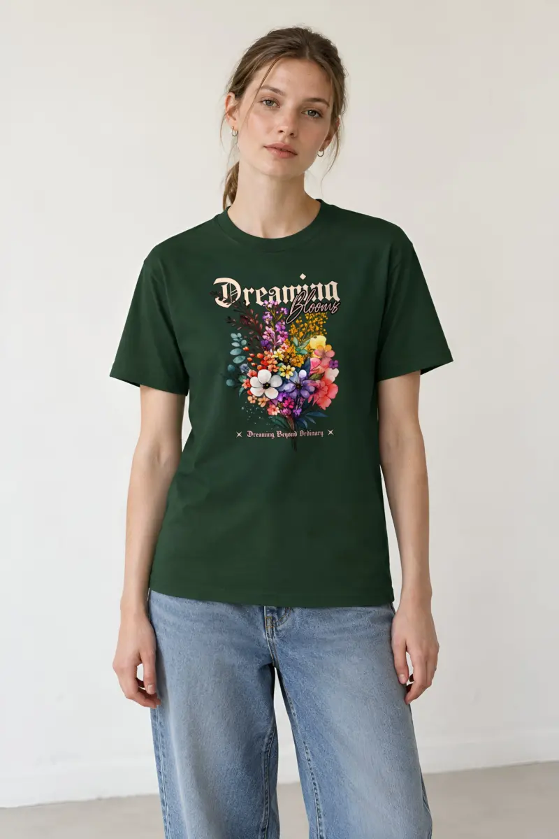 "Dreaming Blooms" Heavyweight Unisex Crewneck T-shirt