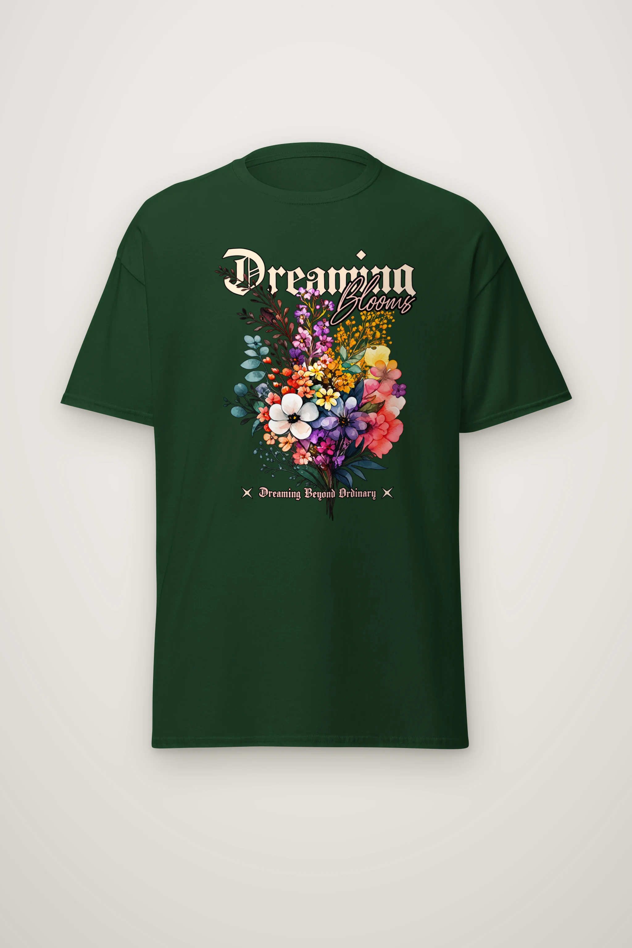 "Dreaming Blooms" Heavyweight Unisex Crewneck T-shirt