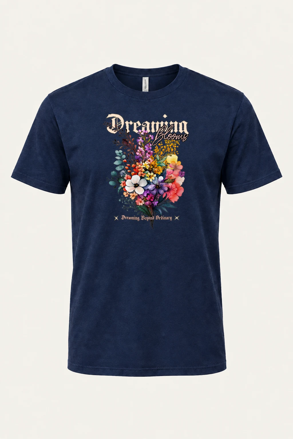 "Dreaming Blooms" Heavyweight Unisex Crewneck T-shirt | Gildan 5000