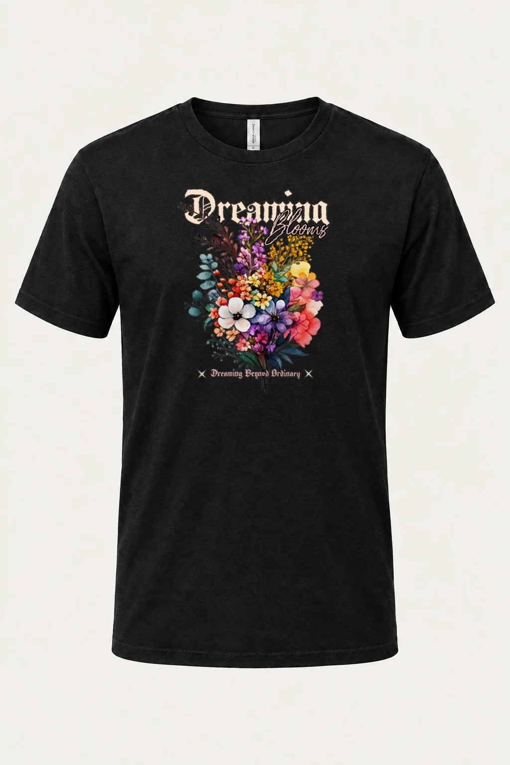 "Dreaming Blooms" Heavyweight Unisex Crewneck T-shirt | Gildan 5000