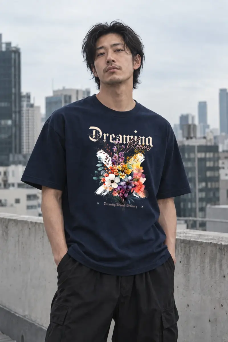 "Dreaming Blooms" Unisex Heavyweight T-Shirt | Bella + Canvas 3010