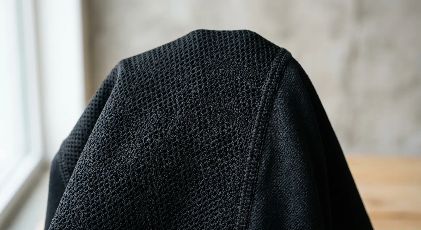 A close-up shot of the UA Tech fabric texture showing the intricate breathable knit pattern and reinforced stitching in 