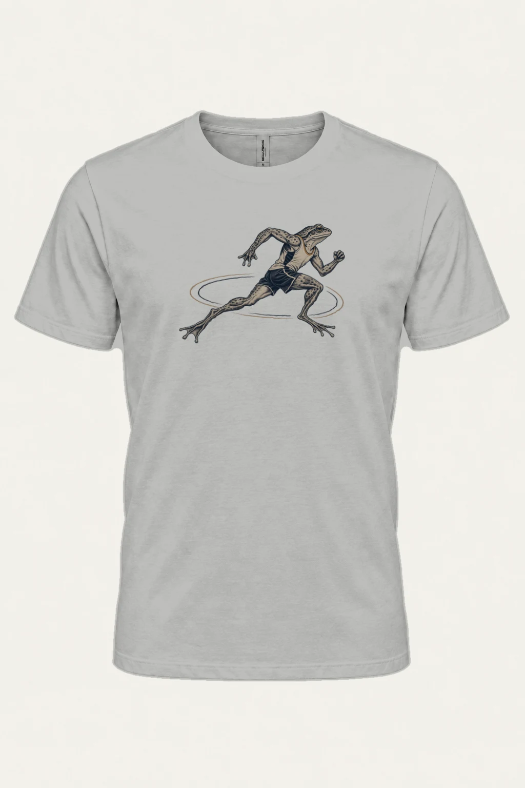 "Frog Runner" Heavyweight Unisex Crewneck T-shirt | Gildan 5000