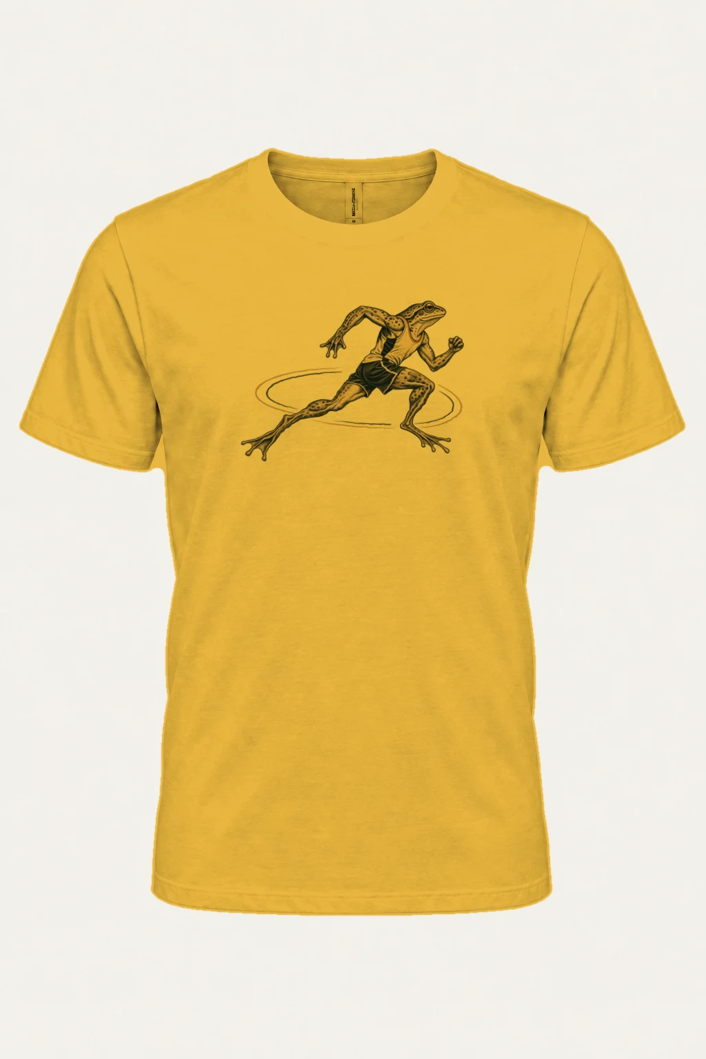 "Frog Runner" Heavyweight Unisex Crewneck T-shirt | Gildan 5000
