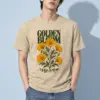 "Golden Bloom" Heavyweight Unisex Crewneck T-shirt