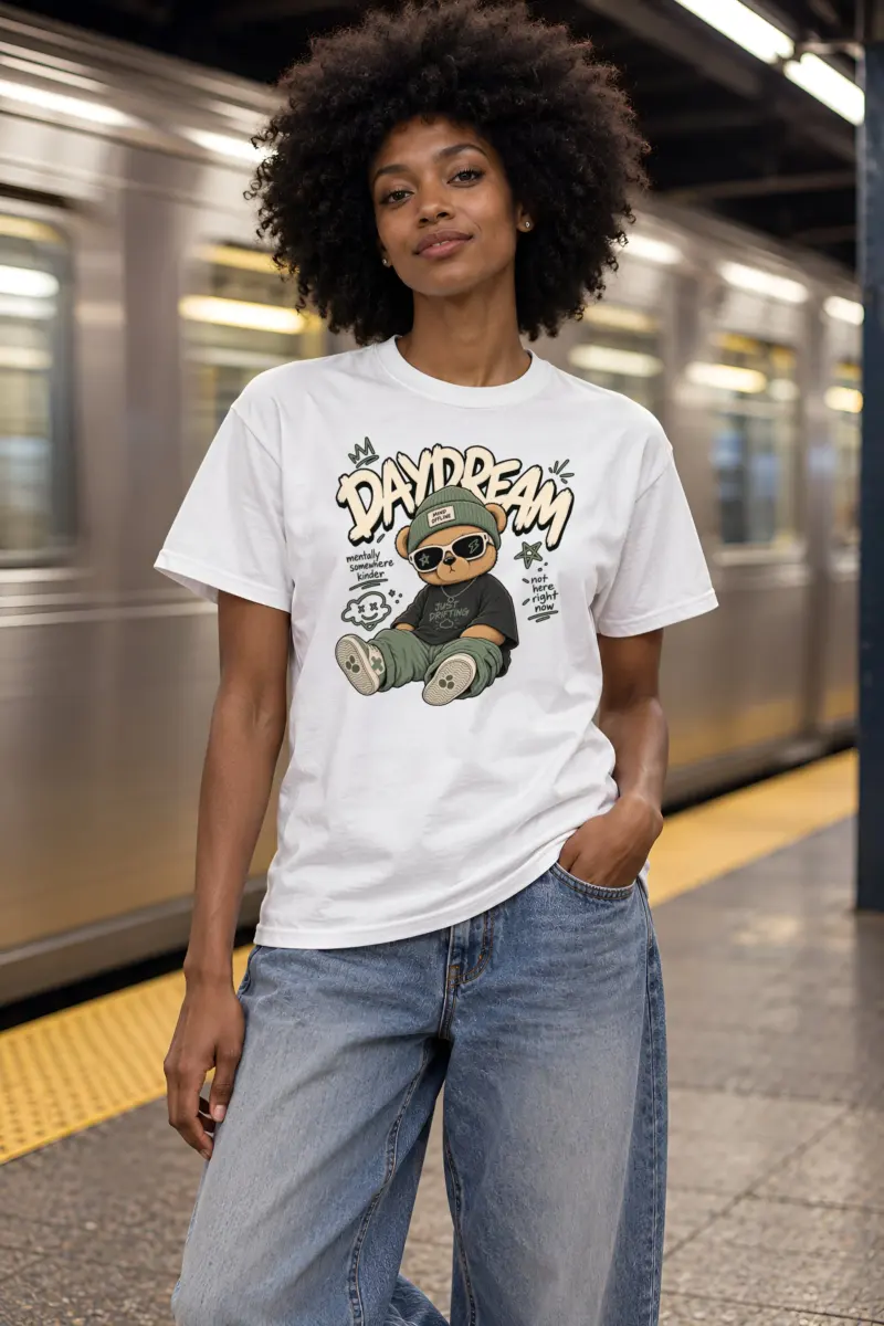 "Just Drifting" Heavyweight Unisex Crewneck T-shirt