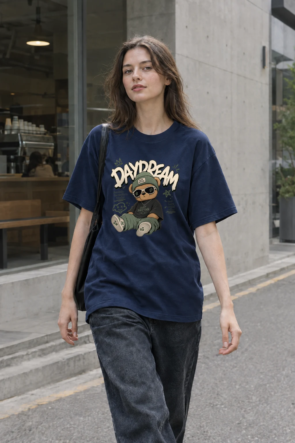 "Just Drifting" Heavyweight Unisex Crewneck T-shirt | Gildan 5000