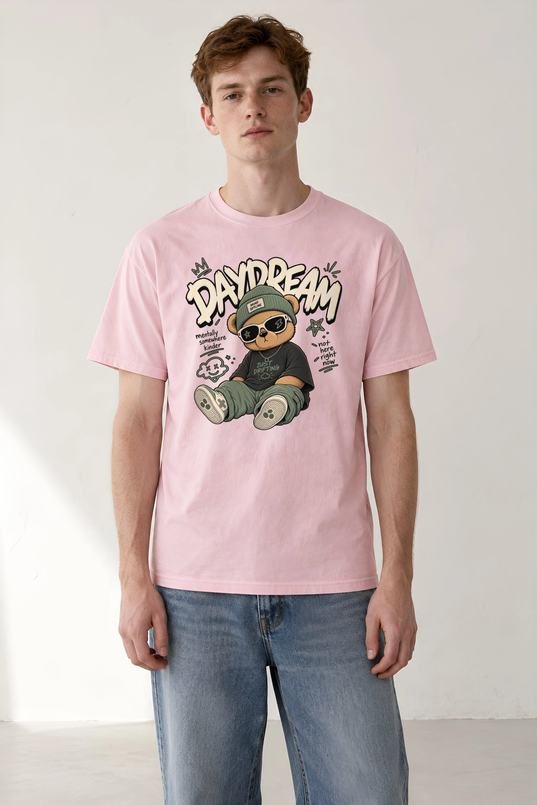"Just Drifting" Heavyweight Unisex Crewneck T-shirt
