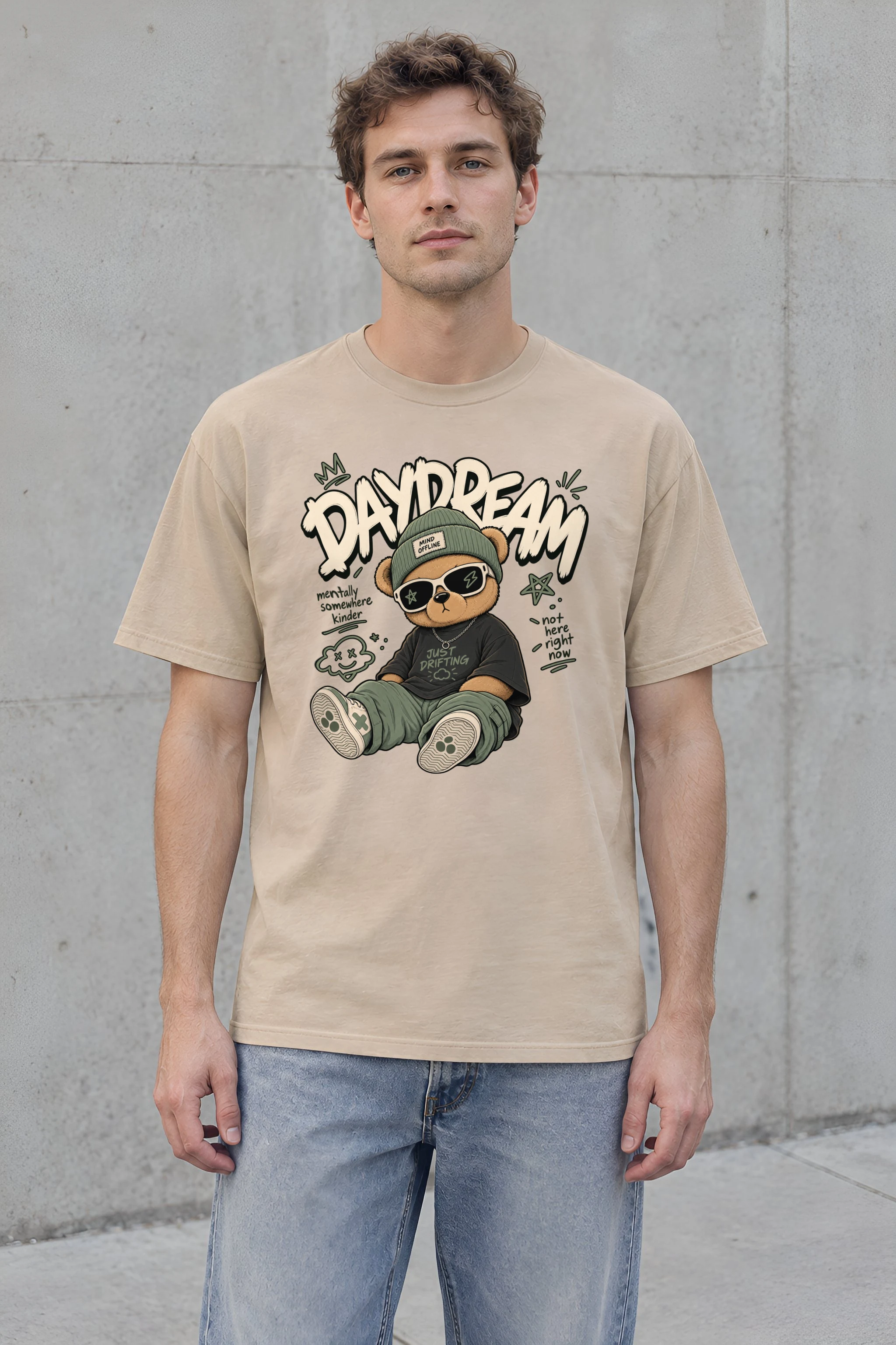 "Just Drifting" Heavyweight Unisex Crewneck T-shirt