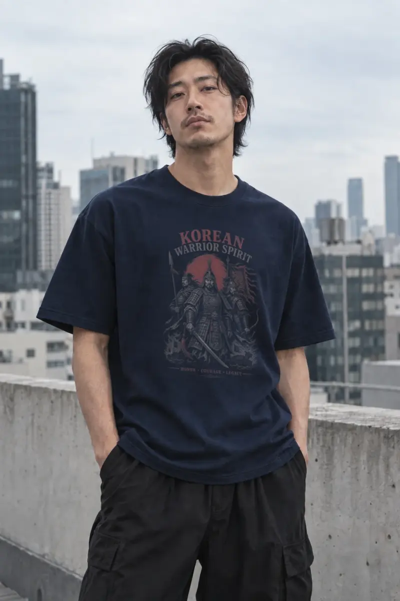 "Korean Warrior Spirit" Women's Relaxed T-Shirt | Bella + Canvas 6400