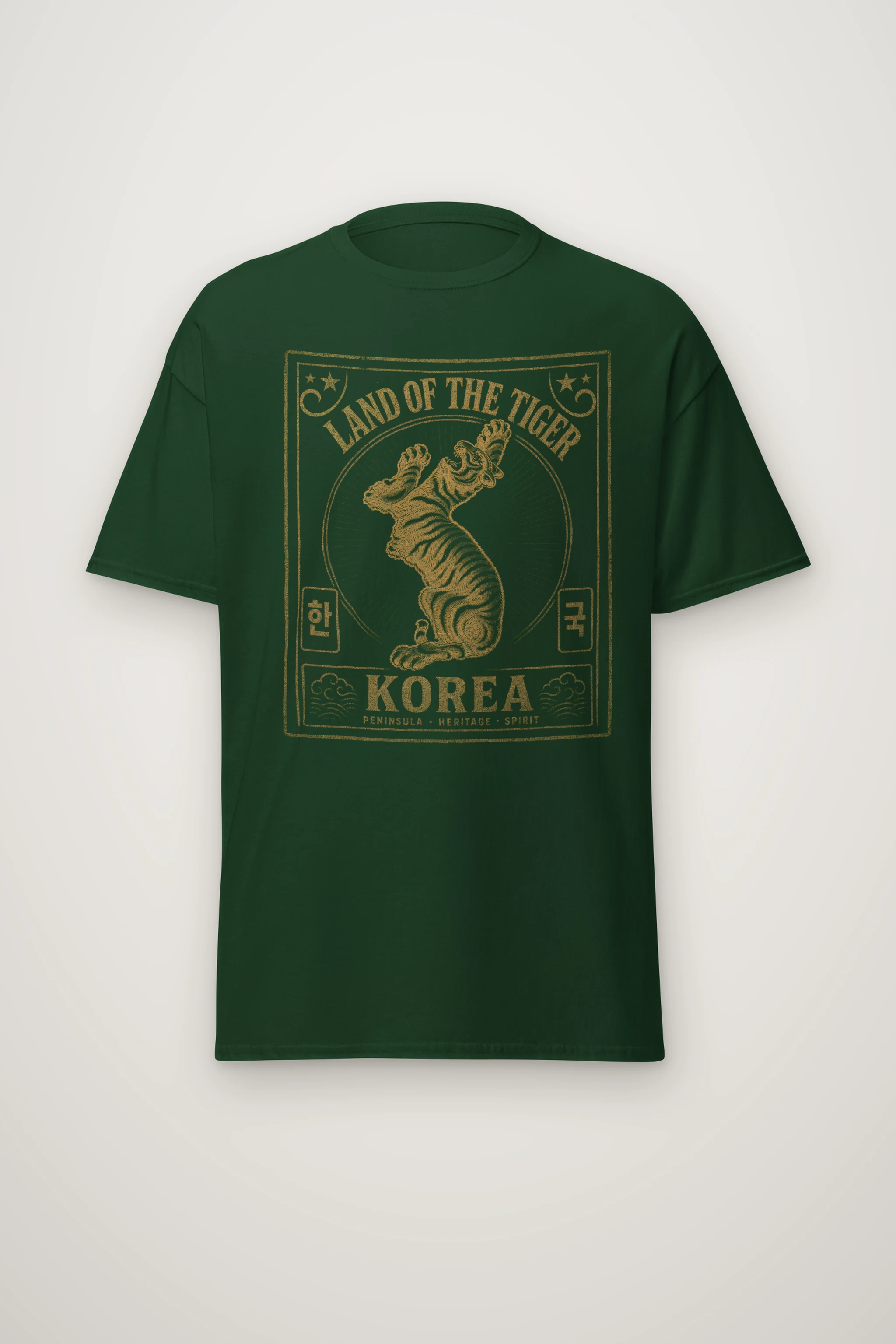 "Land of tiger" Heavyweight Unisex Crewneck T-shirt