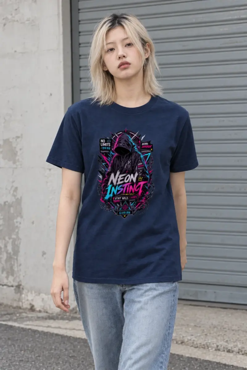 “Neon Insight” Heavyweight Unisex Crewneck T-shirt | Gildan 5000
