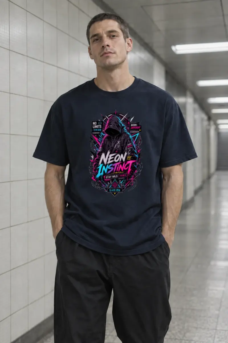 "Neon Insight" Classic Unisex Crewneck T-shirt | Gildan® 64000