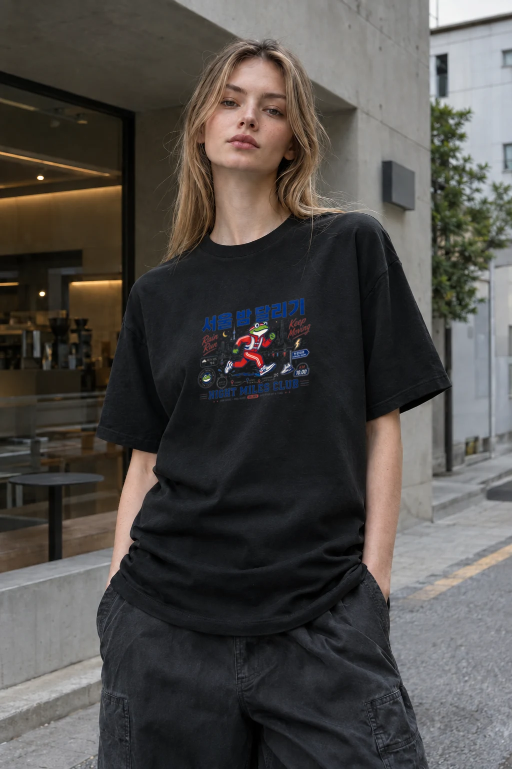 "Night miles club" Premium Unisex Crewneck T-shirt | Bella + Canvas 3001