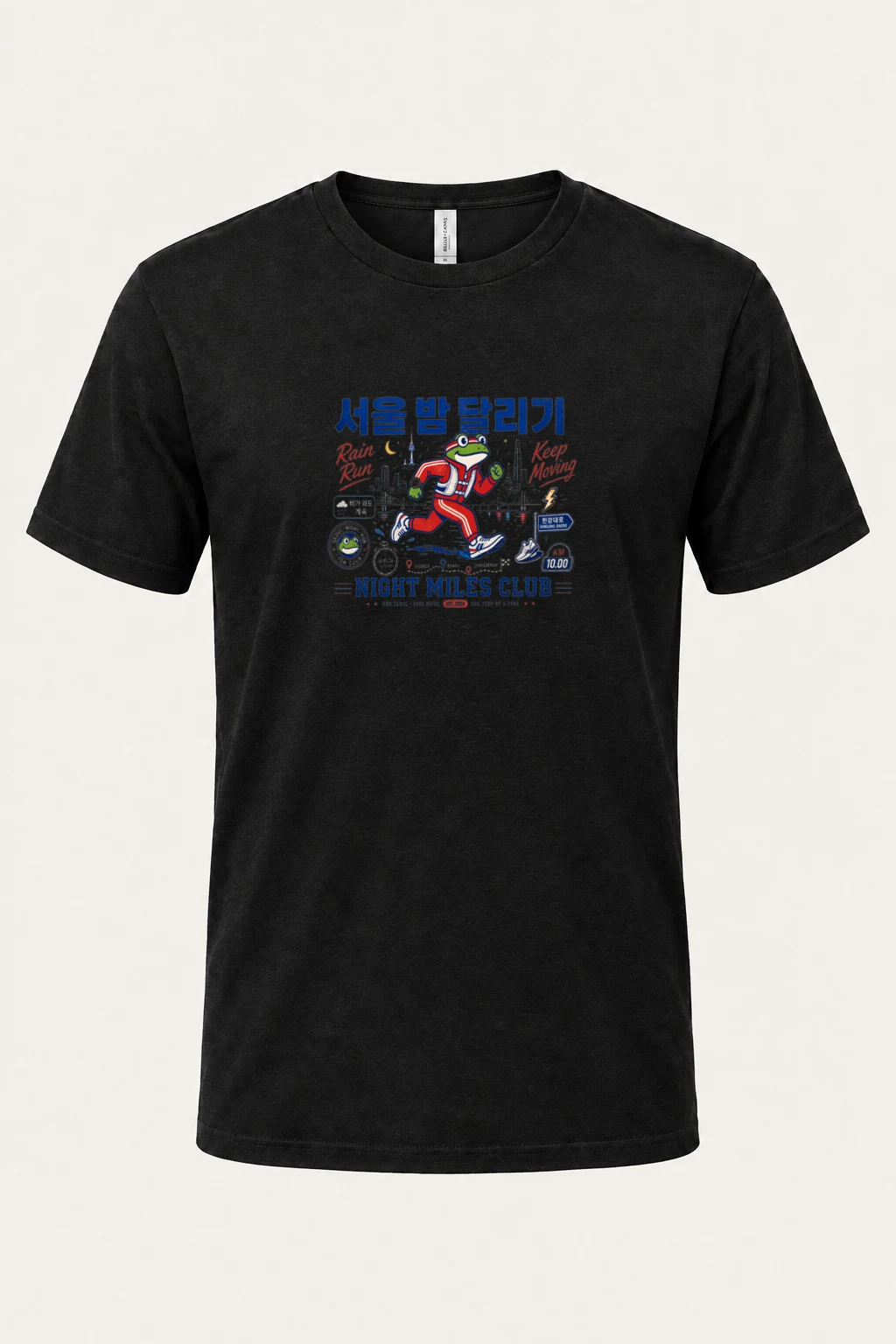 "Night miles club" Premium Unisex Crewneck T-shirt | Bella + Canvas 3001