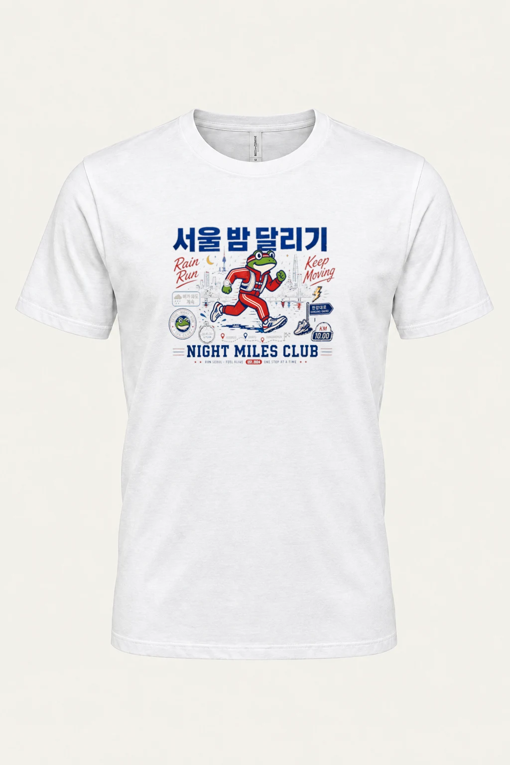 "Night miles club" Premium Unisex Crewneck T-shirt | Bella + Canvas 3001